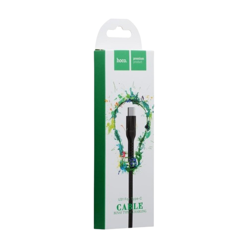 Кабель Micro USB Hoco U31 1m Benay Black